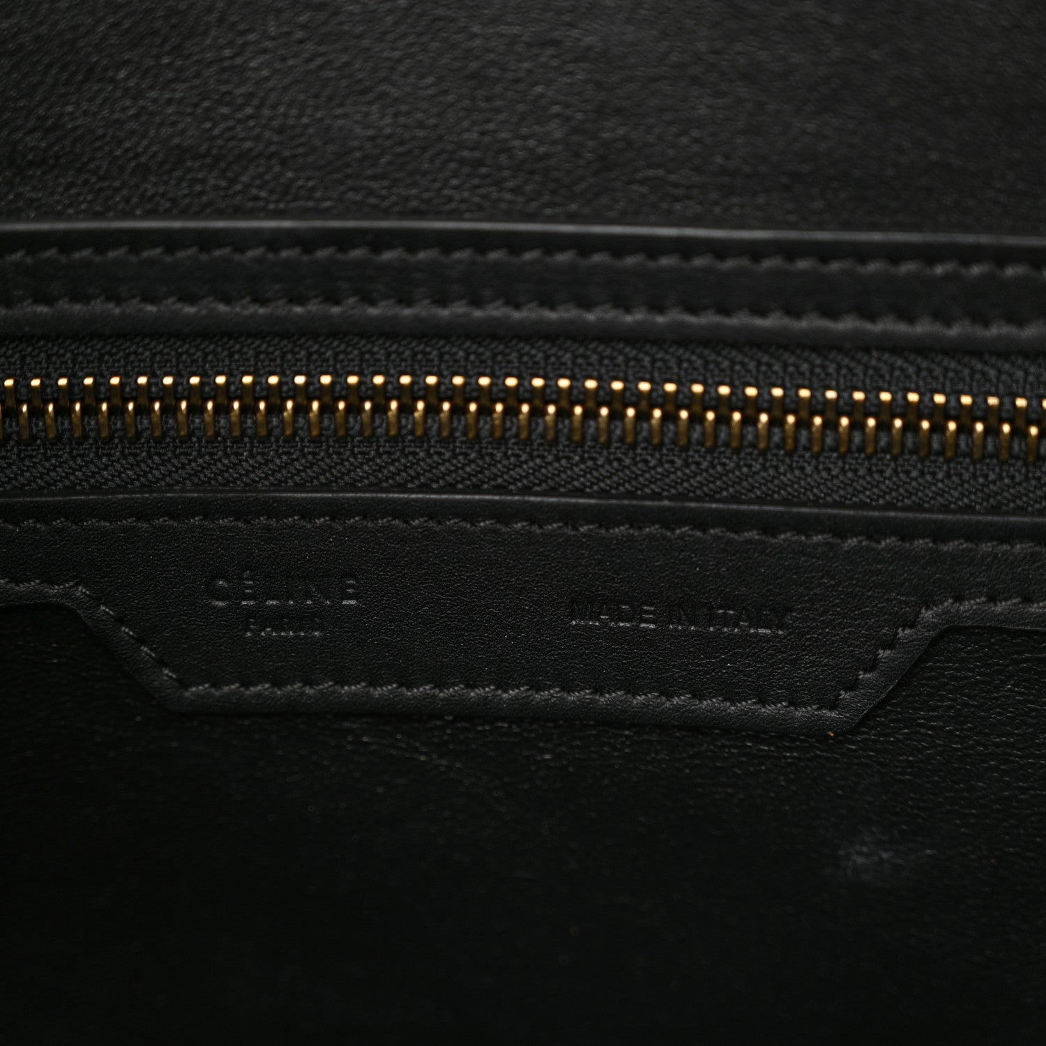 Celine Smooth Calfskin Micro Luggage Black 6 of 10