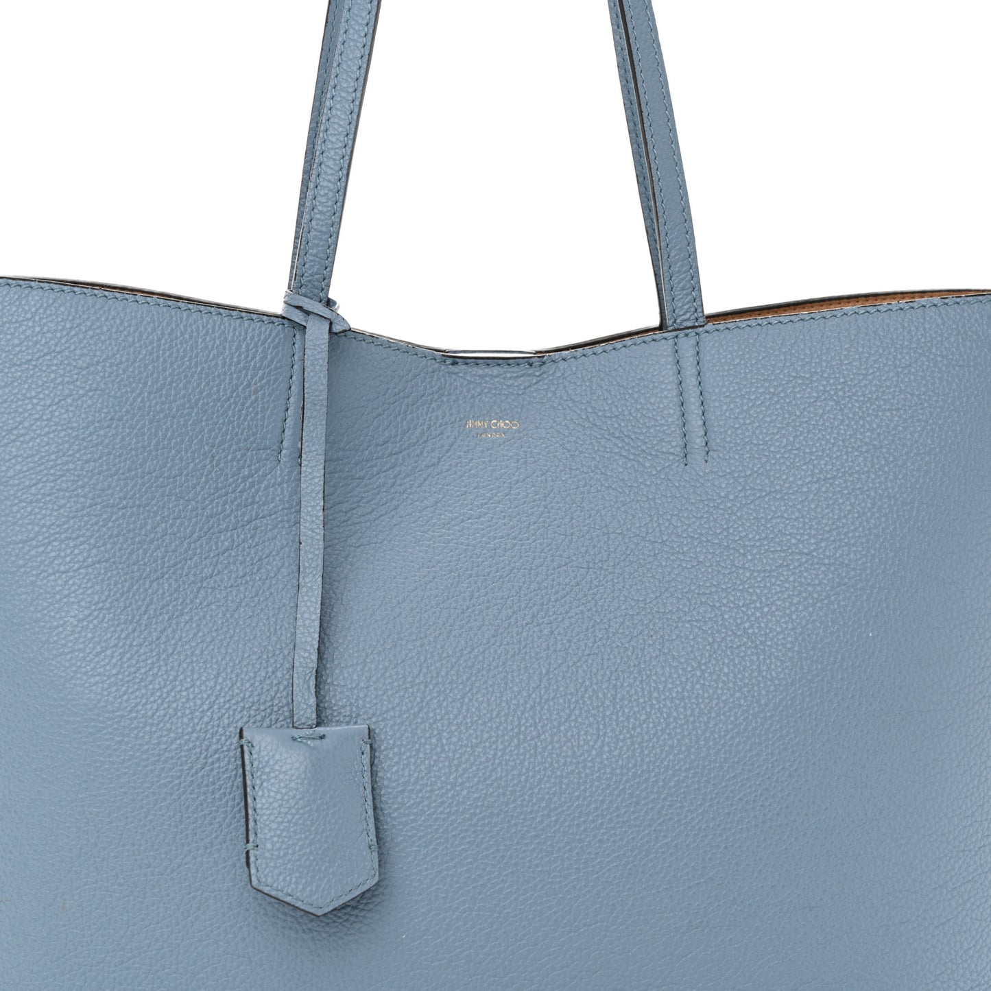 Grainy Calfskin Nine2Five East West Tote Smoky Blue