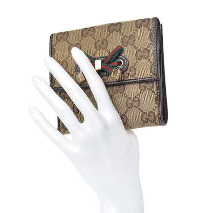 Gucci Monogram Princy Compact French Flap Wallet Brown 2 of 12