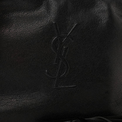 Saint Laurent Lambskin Monogram Embossed Small Lou Camera Bag Black 8 of 11