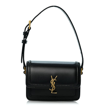 Saint Laurent Smooth Calfskin Micro Solferino Satchel Black 1 of 9