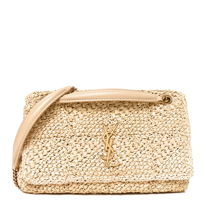 Saint Laurent Raffia Monogram Medium Jamie Natural Avorio 1 of 10