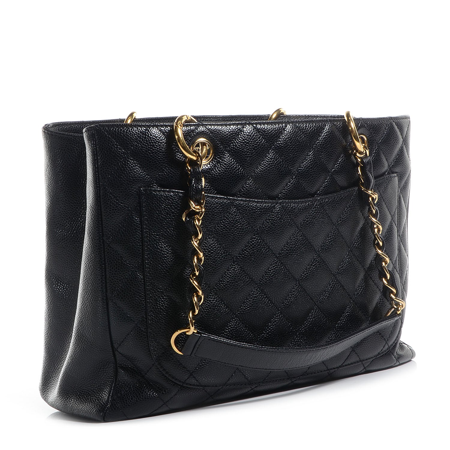 Chanel Caviar Grand Shopping Tote GST Black 3 of 7