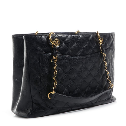 Chanel Caviar Grand Shopping Tote GST Black 3 of 7