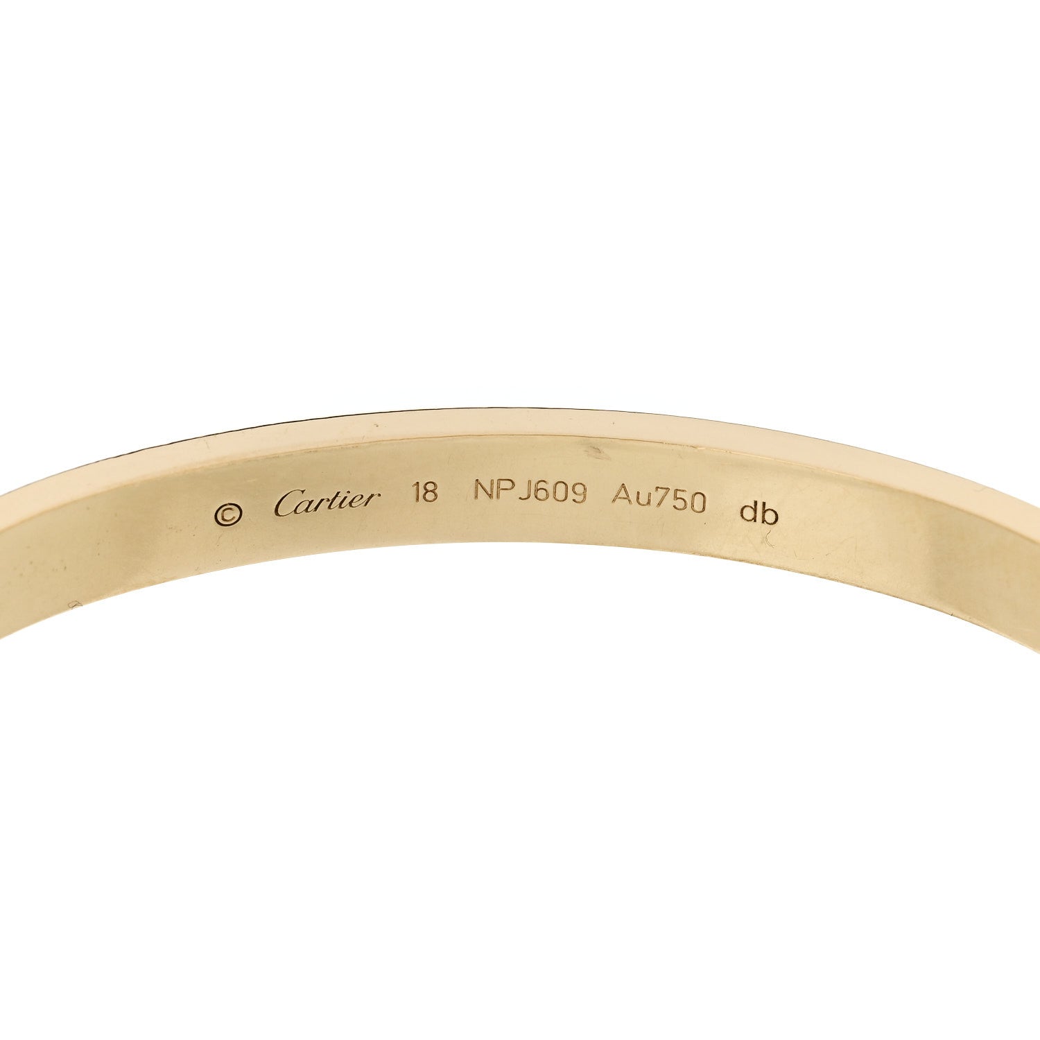 Cartier 18k Yellow Gold Love Bracelet 18 7 of 9