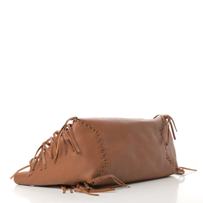 Valentino Garavani Grained Calfskin C-Rockee Fringe Tote Light Cuir 4 of 9