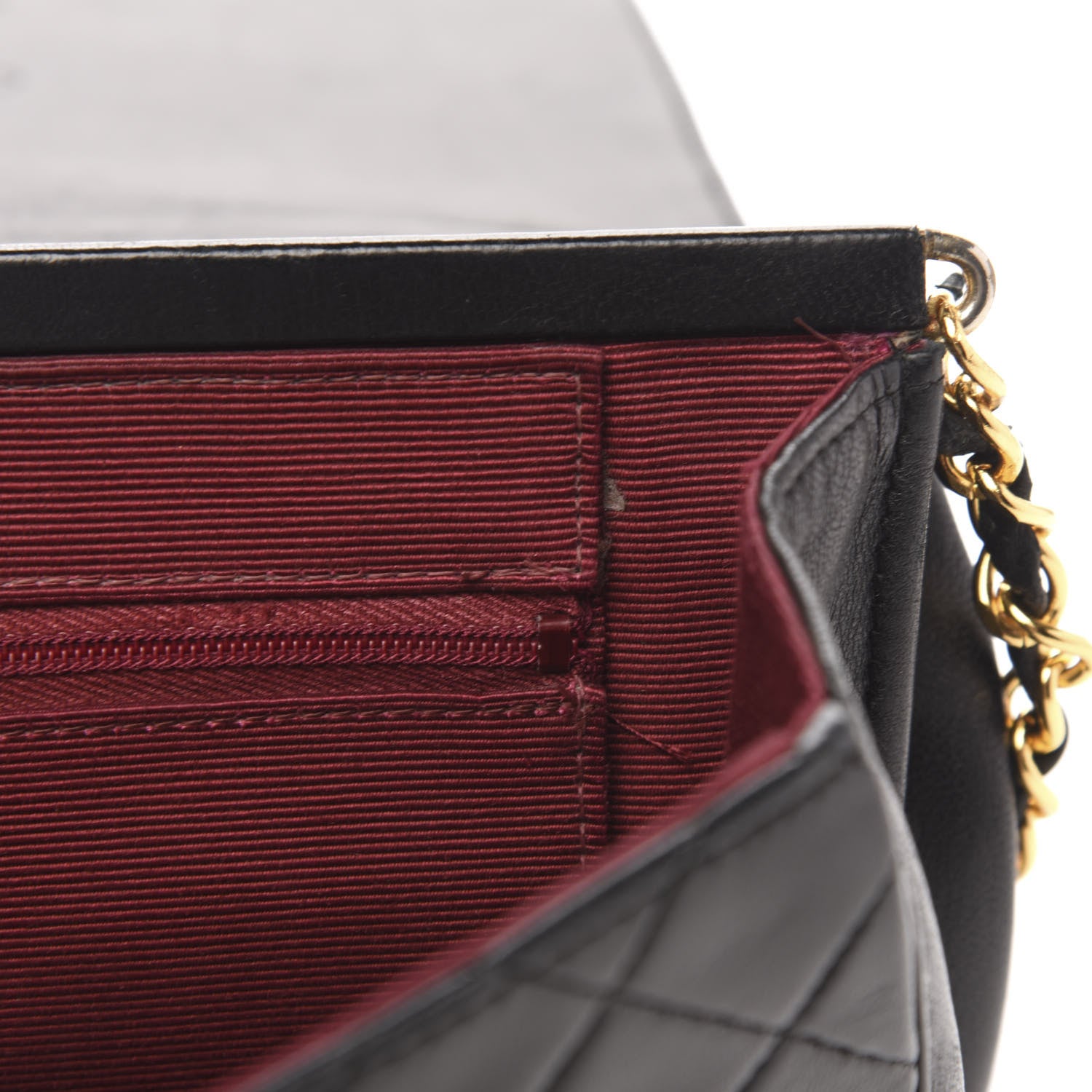 Chanel Lambskin Quilted Medium Single Flap Black 12 of 14
