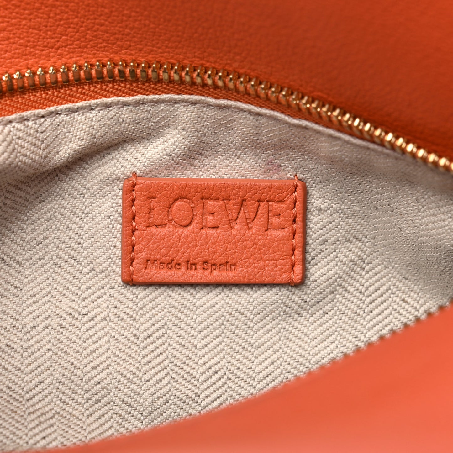 Calfskin Paula's Ibiza Degrade Mini Puzzle Bag Orange