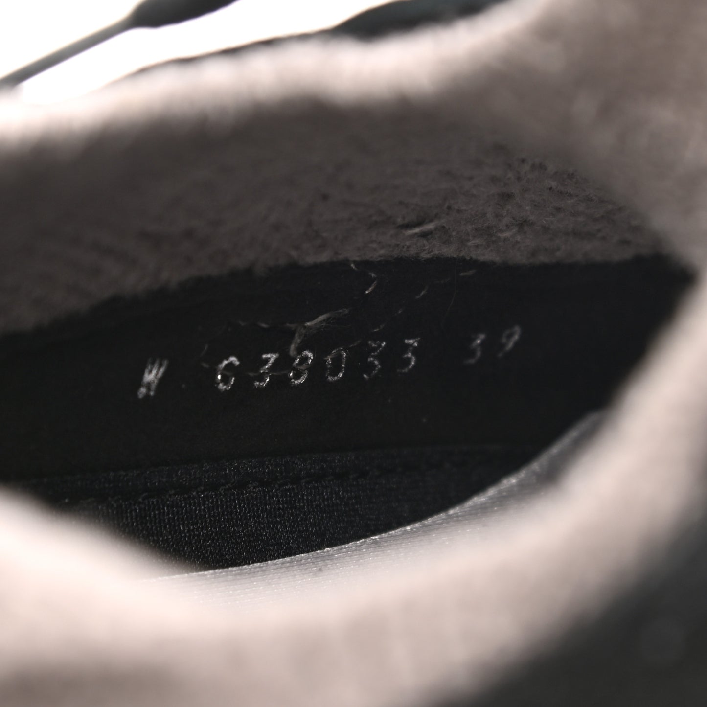 Fabric Suede Calfskin CC Sneakers 39 Grey Black