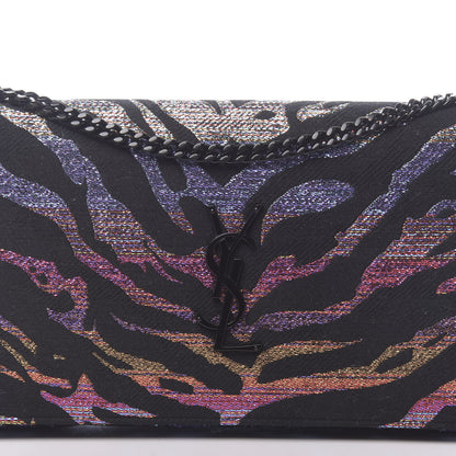 Saint Laurent Tiger Burnout Monogram Chain Wallet Multicolor 10 of 10