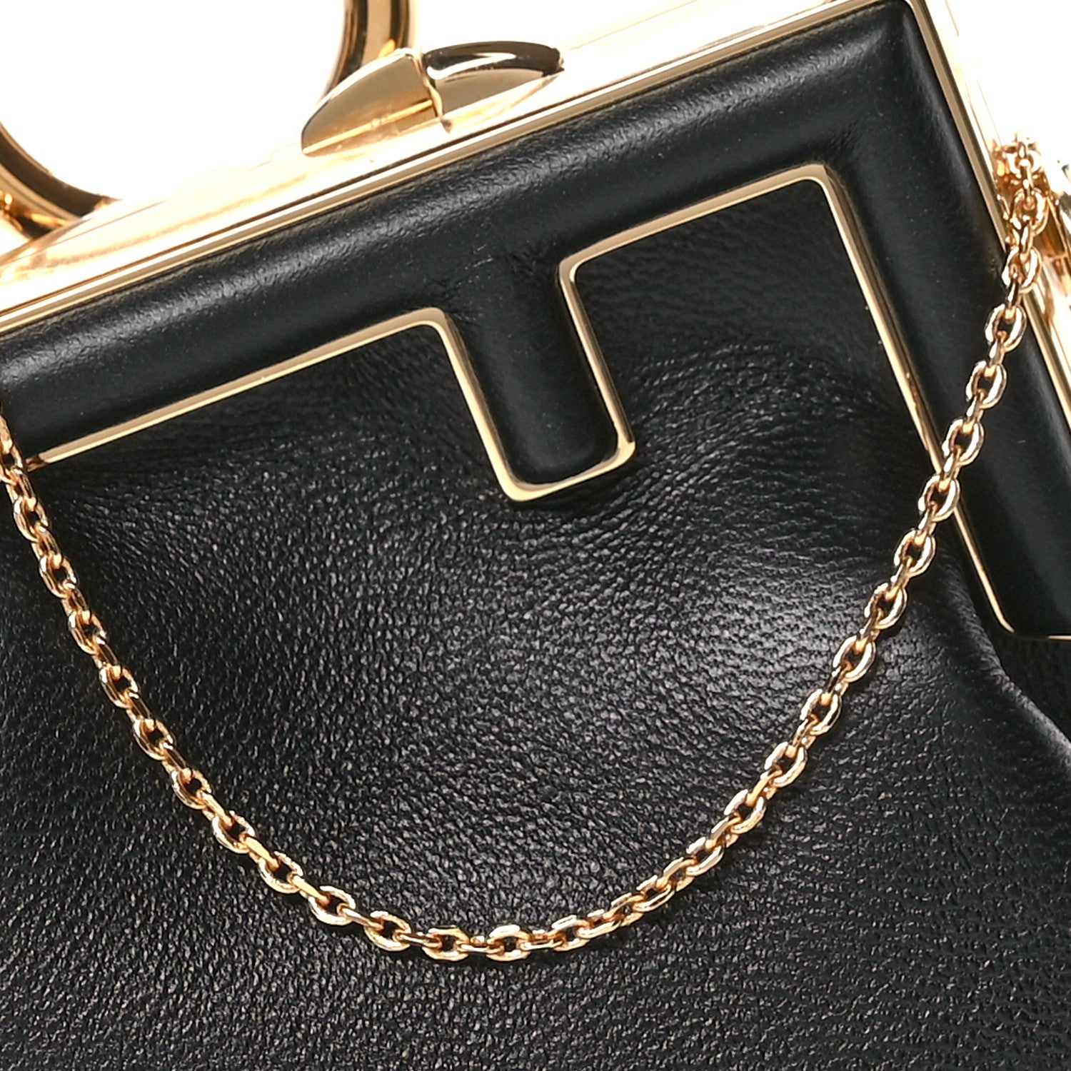 Fendi Shiny Nappa Nano Fendi First Bag Charm Black 8 of 10