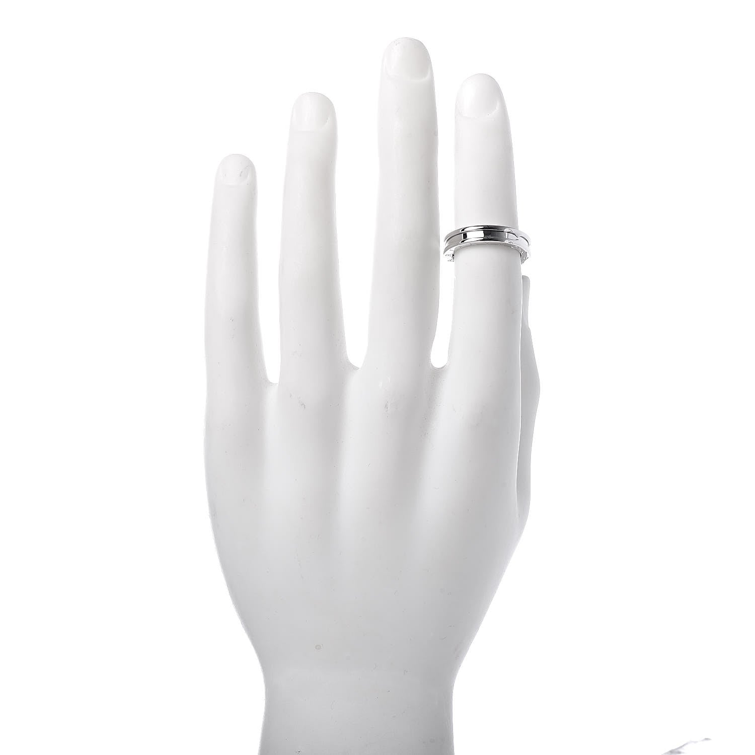 Bulgari 18K White Gold B.Zero1 One-Band Ring 56 7.5 2 of 5