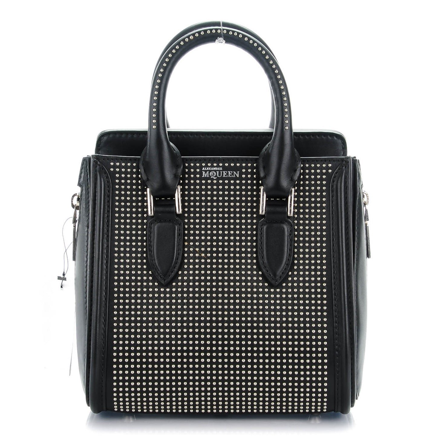 Calfskin Studded Mini Heroine Shoulder Bag Black