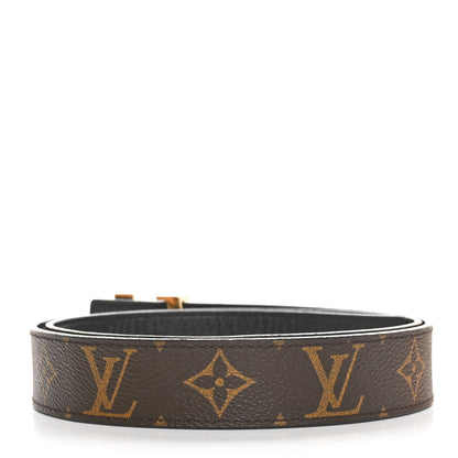 Louis Vuitton Calfskin Monogram 30mm LV Initiales Reversible Belt 90 36 Black 2 of 6
