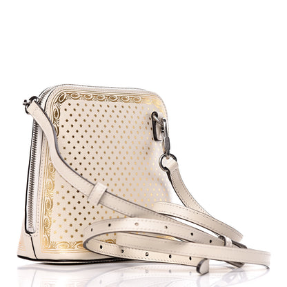 Gucci X SEGA Calfskin GUCCY Stars Mini Dome Shoulder Bag Mystic White Gold 3 of 9