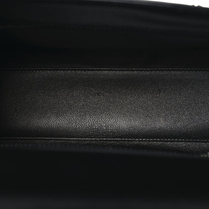 Saint Laurent Shiny Calfskin Le Fermoir Top Handle Bag Small Black 5 of 9