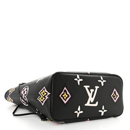 Louis Vuitton Monogram Giant Wild at Heart Neverfull MM Black 4 of 9