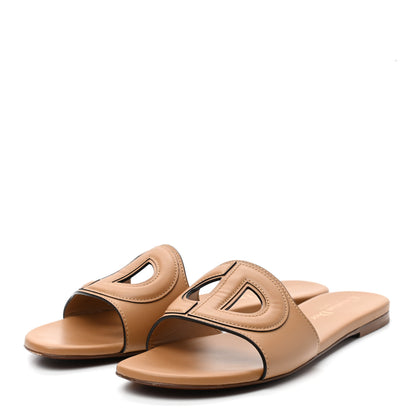 Christian Dior Calfskin D-Club Mule Sandal 38.5 Natural 3 of 10
