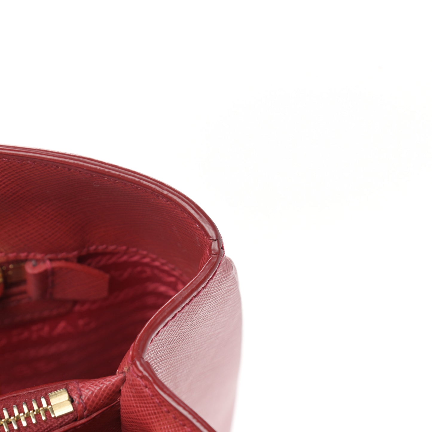 Saffiano Medium Galleria Double Zip Tote Fuoco