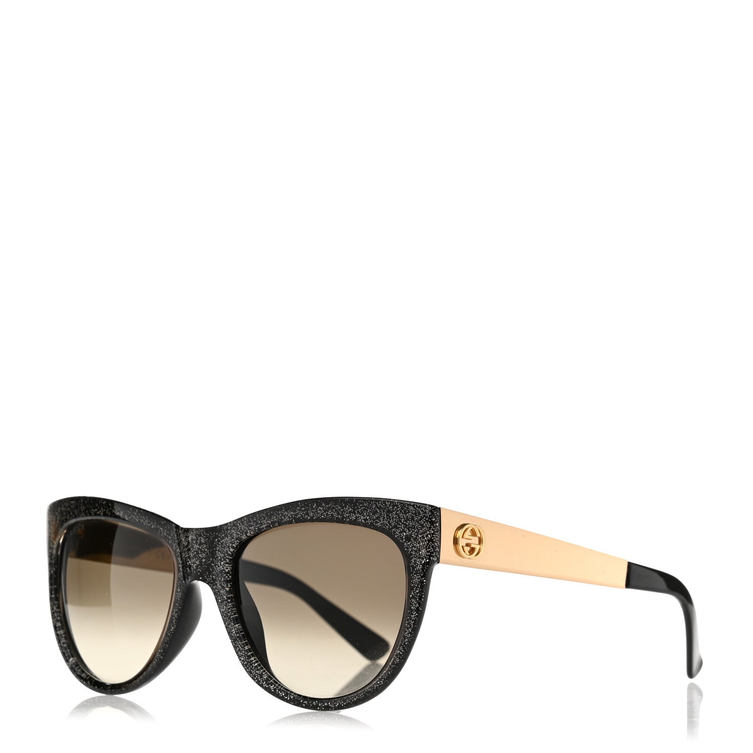 Gucci Glitter Cat Eye Sunglasses 3739/N/S Black 1 of 8