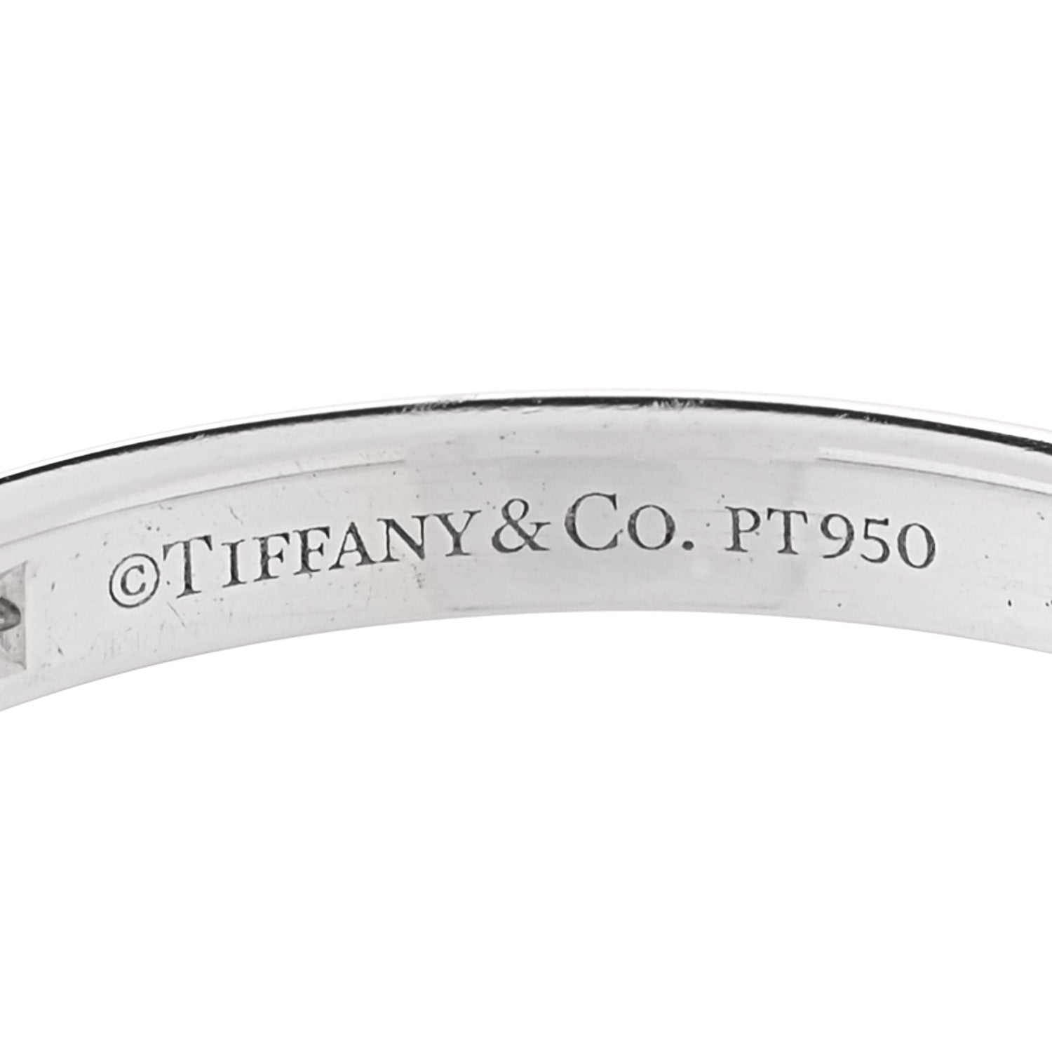 Tiffany Platinum Diamond Soleste Half Eternity Band Ring 54 7 4 of 4
