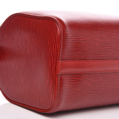 Louis Vuitton Epi Speedy 25 Castillan Red 7 of 14