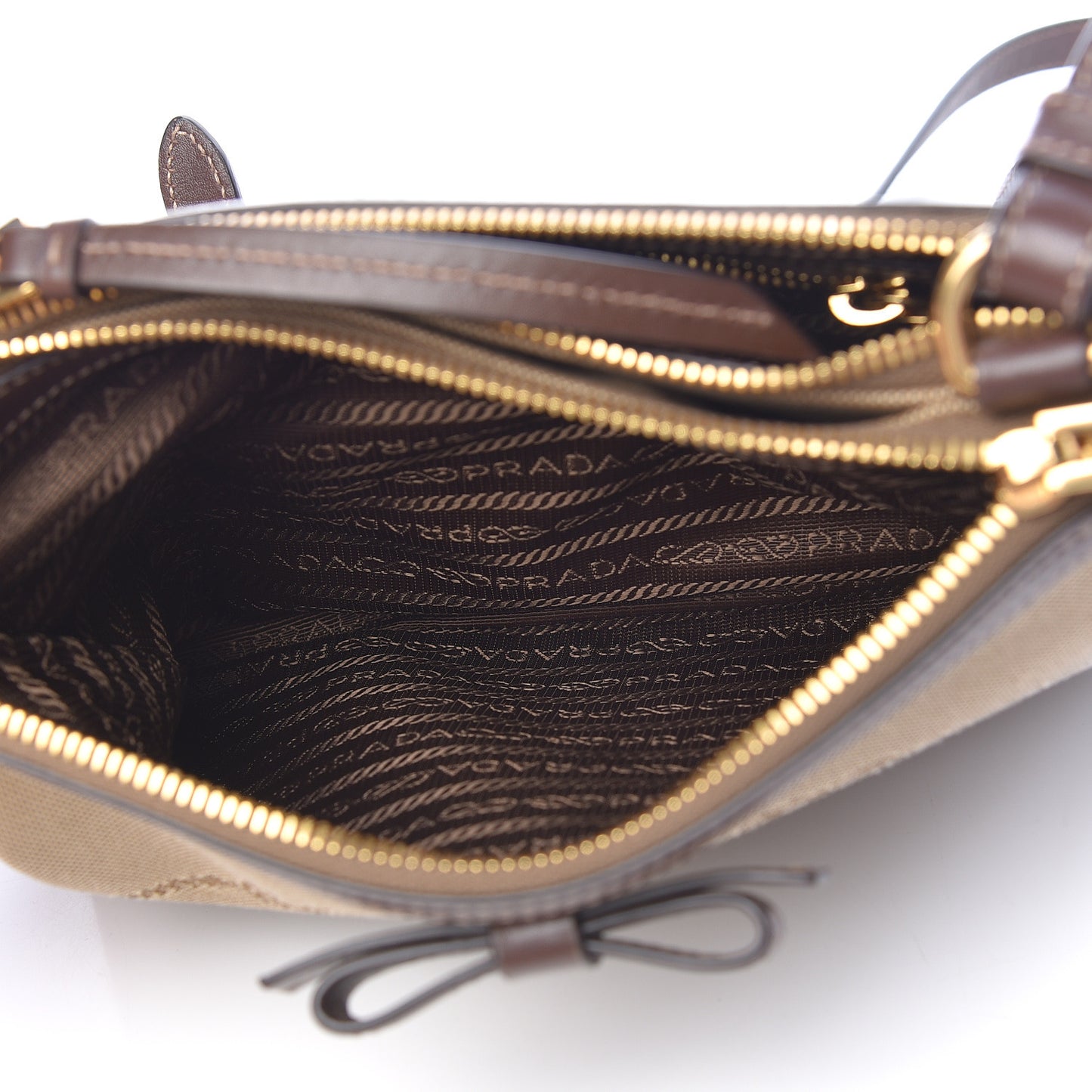 Jacquard Logo Crossbody Corda Bruciato
