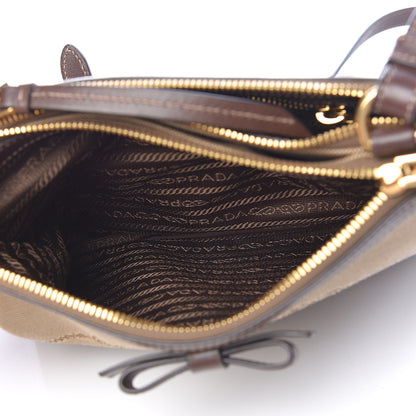 Prada Jacquard Logo Crossbody Corda Bruciato 6 of 11