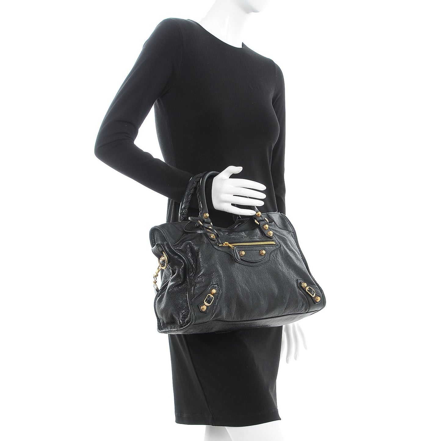 Agneau Giant 12 Gold Hardware City Black