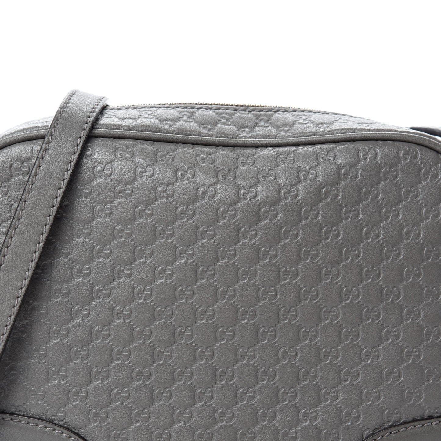 Microguccissima Mini Bree Messenger Bag Grey