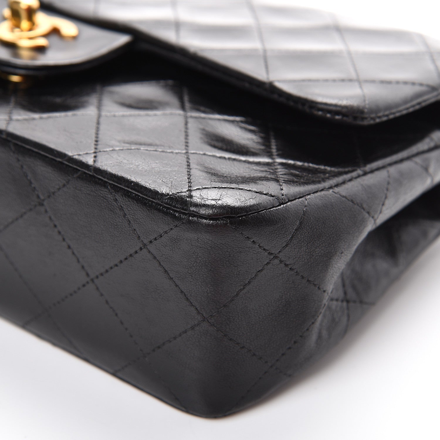 Chanel Lambskin Quilted Small Double Flap Black 10 of 21