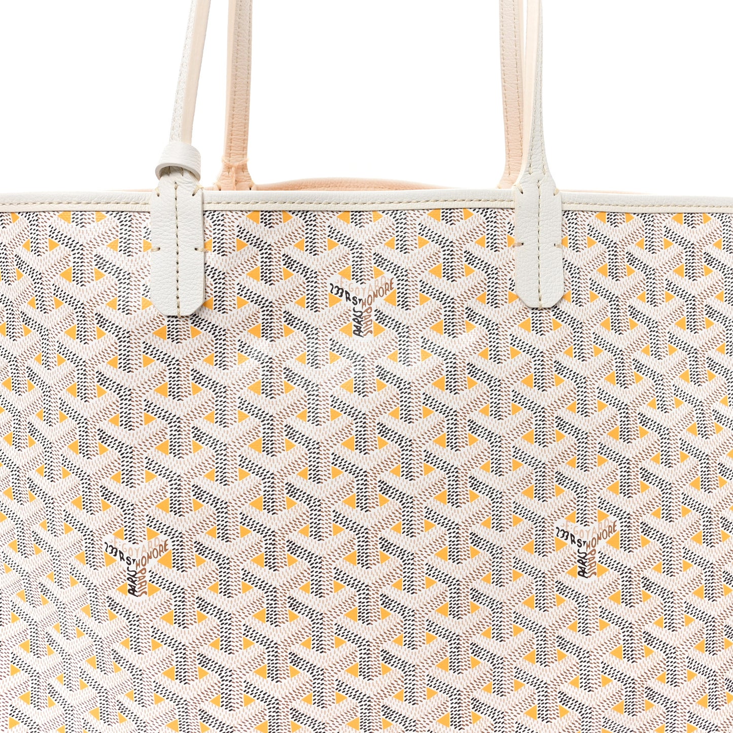 Goyardine Saint Louis Claire Voie PM White Yellow