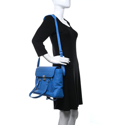 3.1 Phillip Lim Textured Calfskin Medium Pashli Satchel Memphis Blue 2 of 14