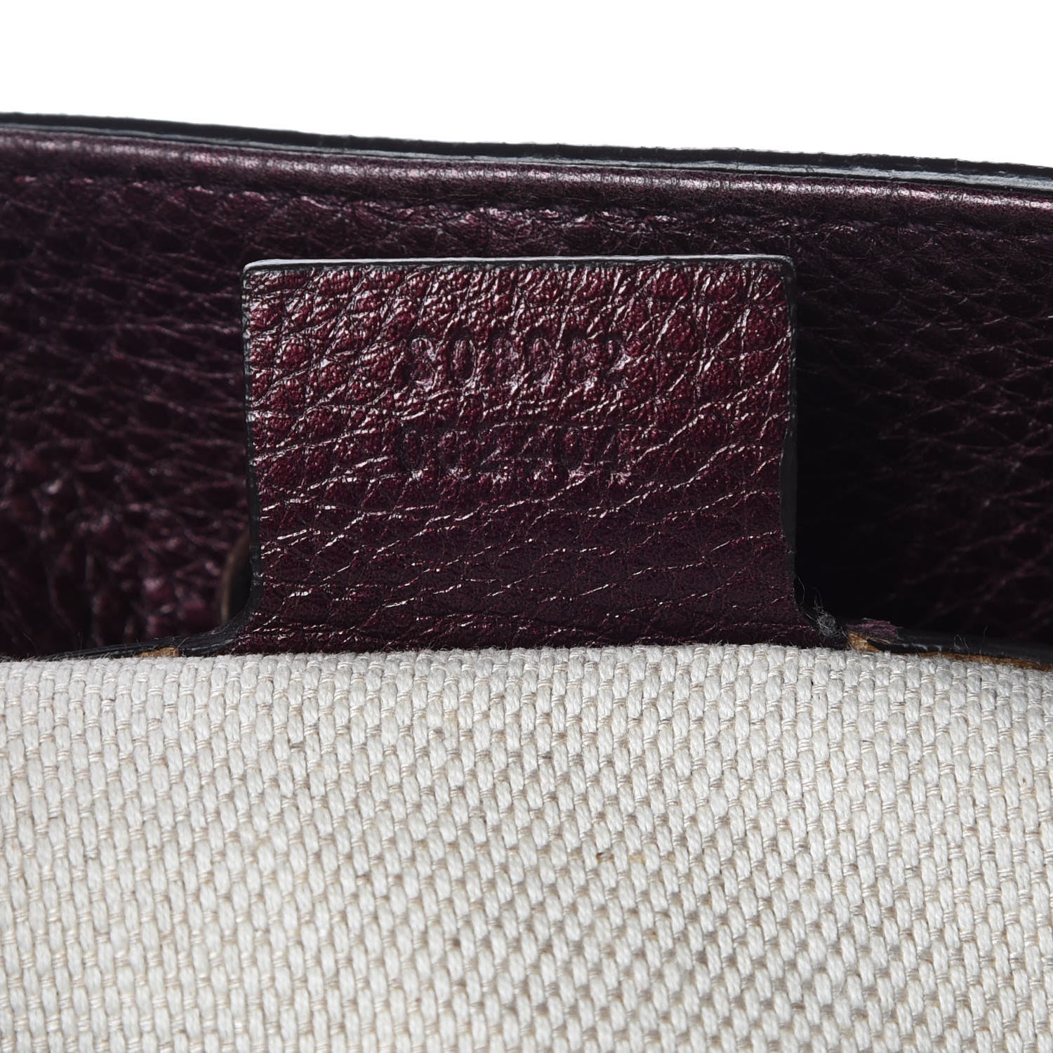 Gucci Metallic Cellarius Calfskin Medium Soho Chain Shoulder Bag Classic Burgundy 9 of 13