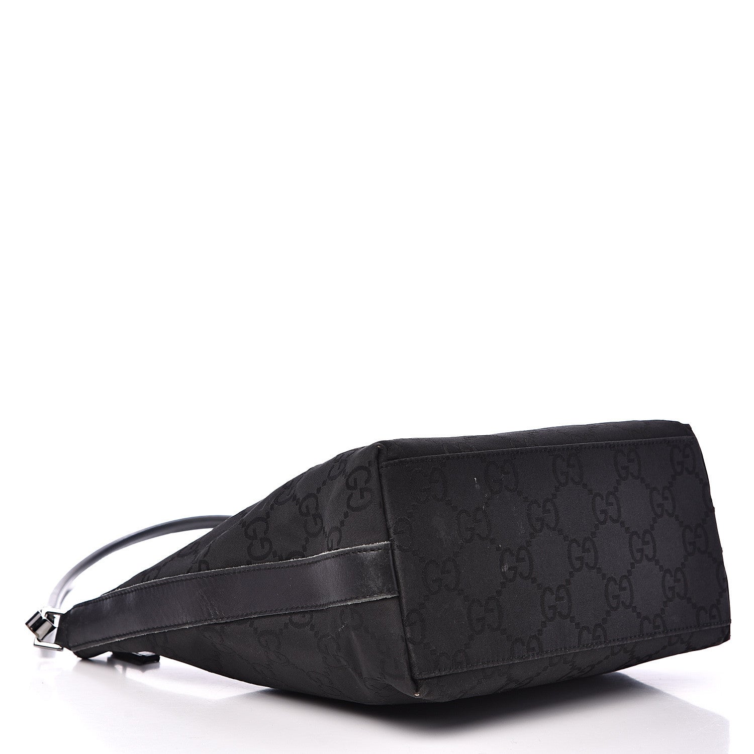 Gucci Nylon Monogram Small Hobo Black 3 of 15