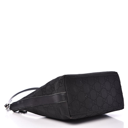 Gucci Nylon Monogram Small Hobo Black 3 of 15