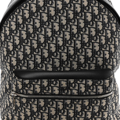 Christian Dior Oblique Calfskin Rider Backpack Beige Black 7 of 9