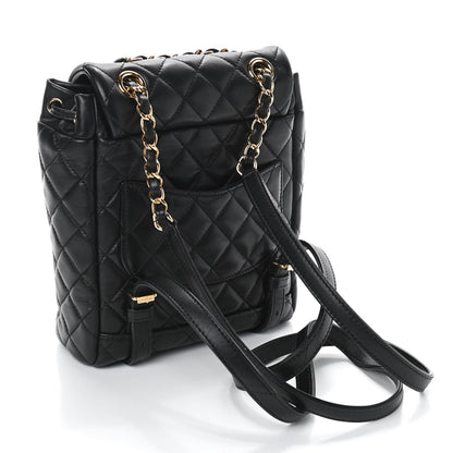 Chanel Lambskin Quilted Mini Urban Spirit Backpack Black 3 of 10
