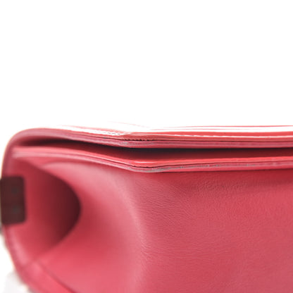 Chanel Patent Calfskin Enamel Quilted Medium Boy Flap Dark Pink 9 of 16