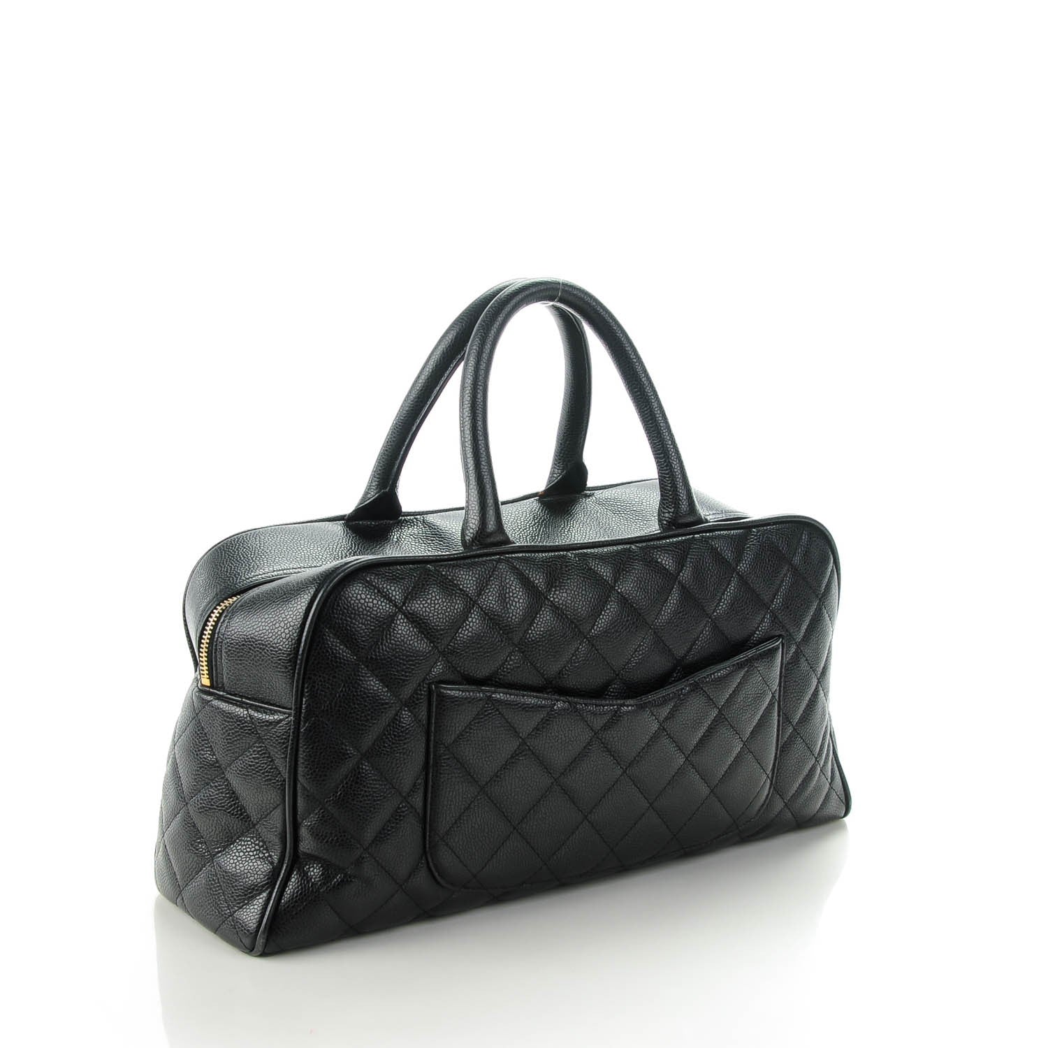 Chanel Caviar Quilted Large Bowler Black 3 of 12