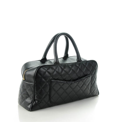 Chanel Caviar Quilted Large Bowler Black 3 of 12