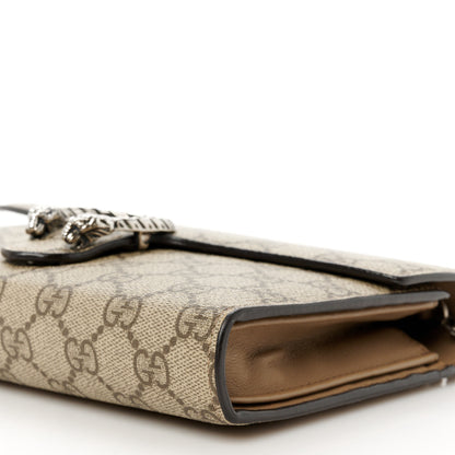 Gucci GG Supreme Monogram Mini Dionysus Chain Wallet Beige Taupe 10 of 10