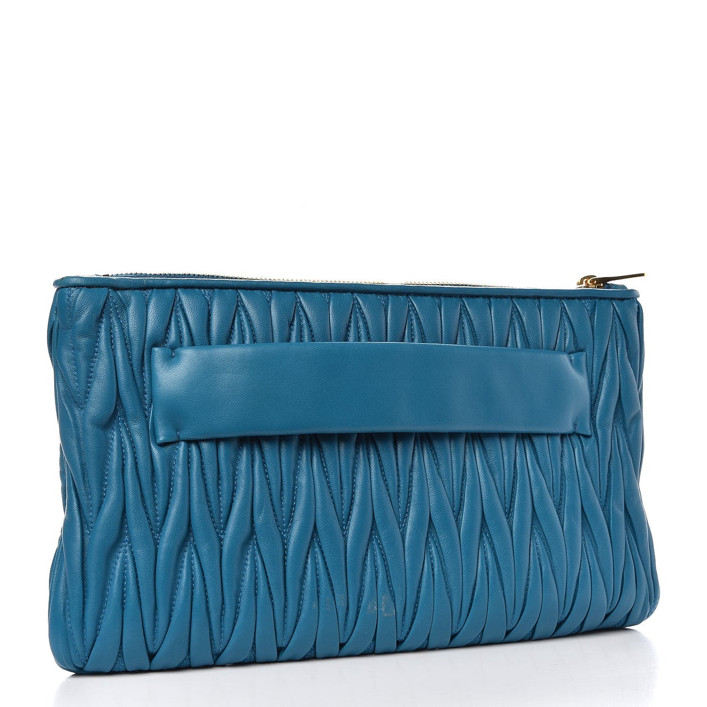 Nappa Matelasse Clutch Laguna