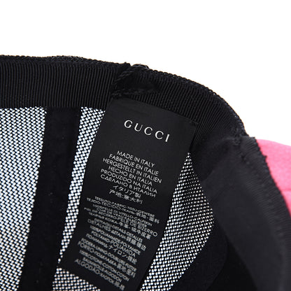 Gucci Cripto Calfskin Logo Baseball Hat L Fuxia Black 4 of 5