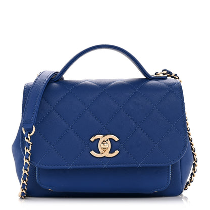 Chanel Caviar Quilted Small Business Affinity Flap Dark Blue 1 of 13
