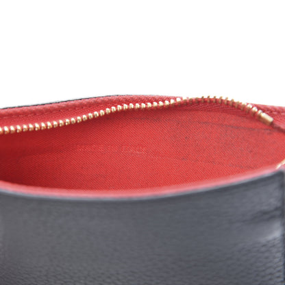 Christian Louboutin Calfskin Empire Panettone Spikes Key Ring Pouch Black 7 of 13