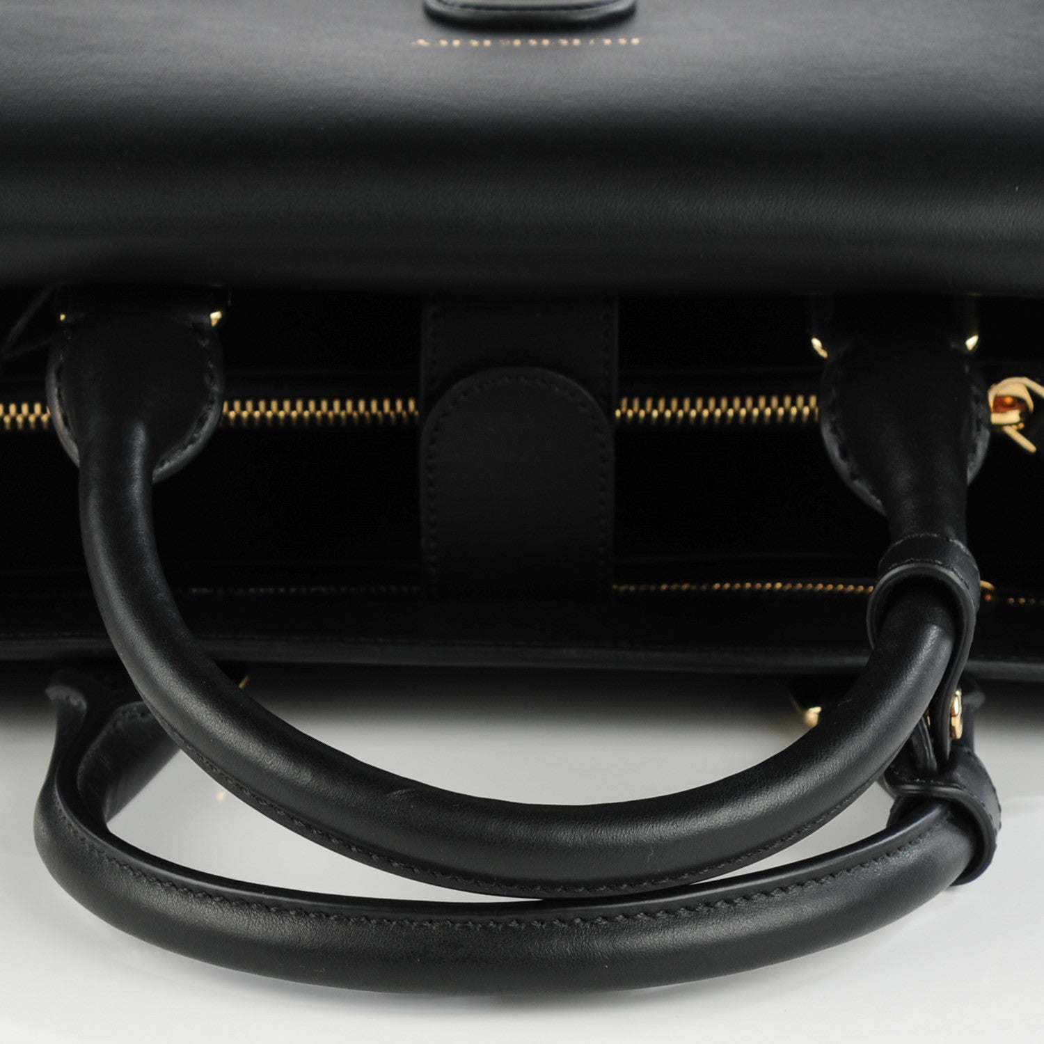 Burberry Smooth Calfskin Saddle Tote Black 7 of 7