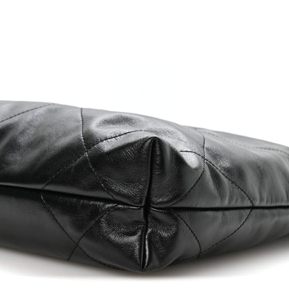 Chanel Shiny Calfskin Quilted Small Chanel 22 Black 11 of 11