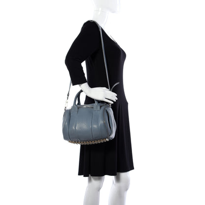 Alexander Wang Pebbled Lambskin Rockie Blue Pale Gold Hardware 2 of 24
