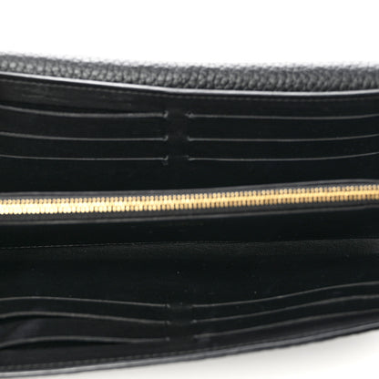 Louis Vuitton Taurillon Studded Sol Capucines Wallet Black 5 of 8